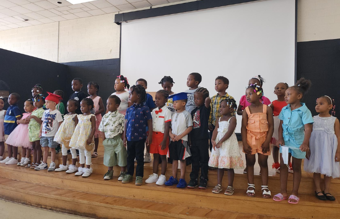  preschoolers at promotion ceremony